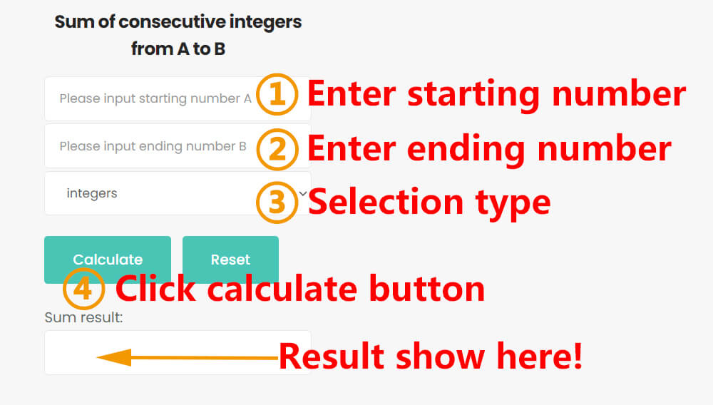  Sum Of Consecutive Integers Calculator MathBz