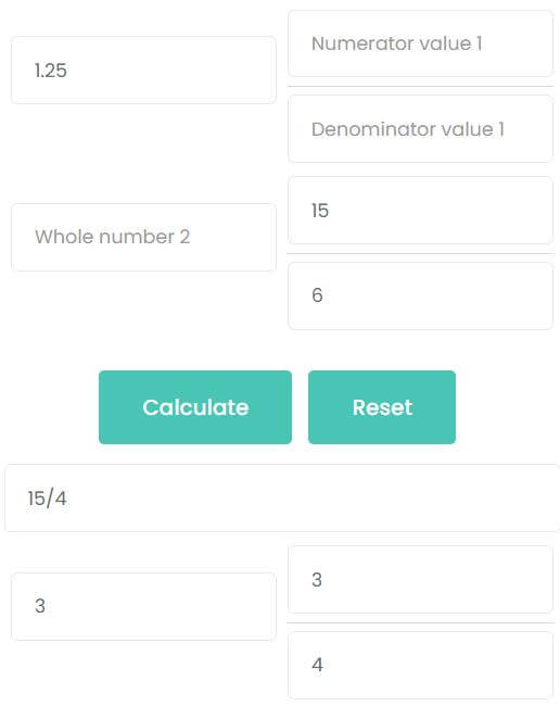 Adding improper fraction with decimals