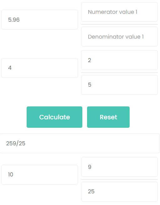 Adding mixed fraction with decimals