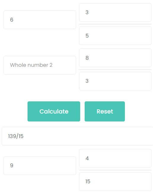 Adding improper fraction with mixed fraction