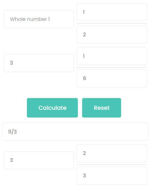 Adding mixed fraction with proper fraction