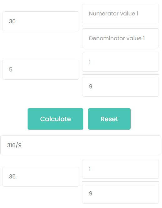 Adding mixed fraction with whole number