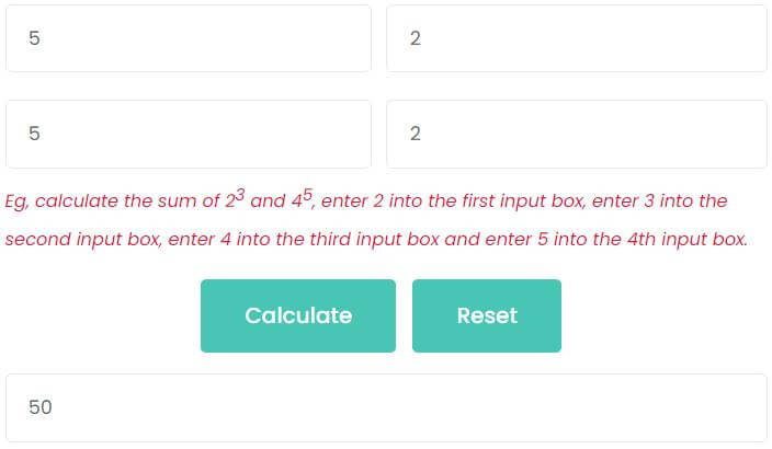 Bases and exponents are the same