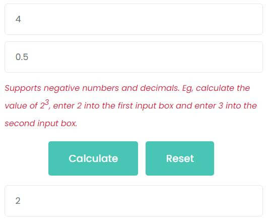 decimals exponents