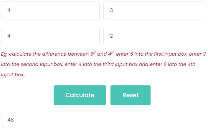 subtracting exponents with same bases