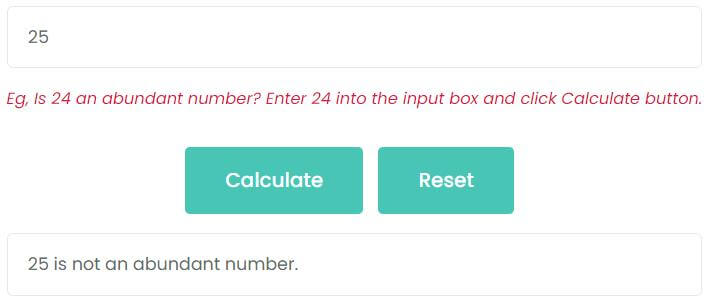 Is 25 an abundant number