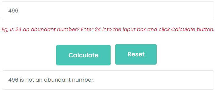 Is 496 an abundant number