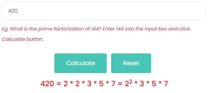 What is the prime factorization of 420