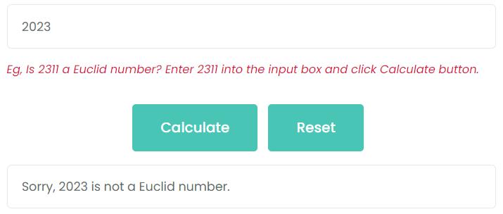 Is 2023 a Euclid number?