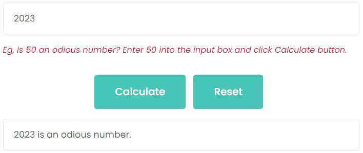 Is 2023 an odious number