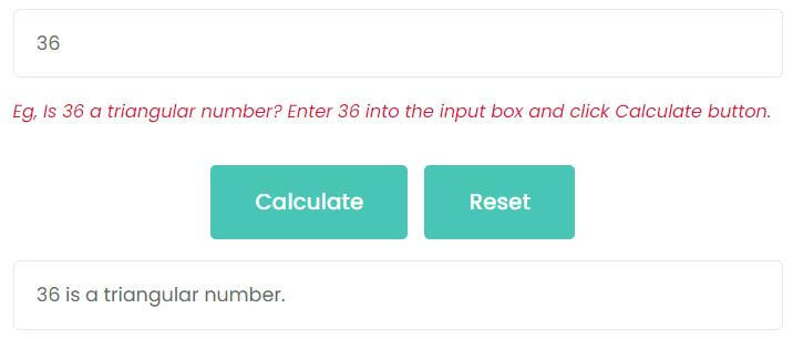 Is 36 a triangular number