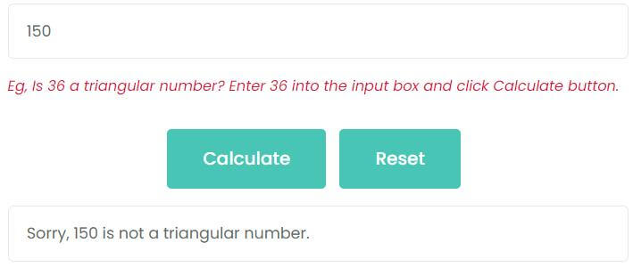 is 150 a triangular number