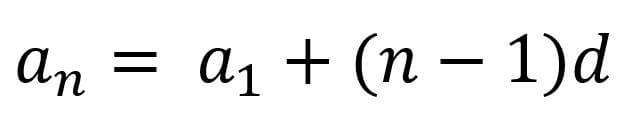 The formula for the Nth term of the arithmetic sequence