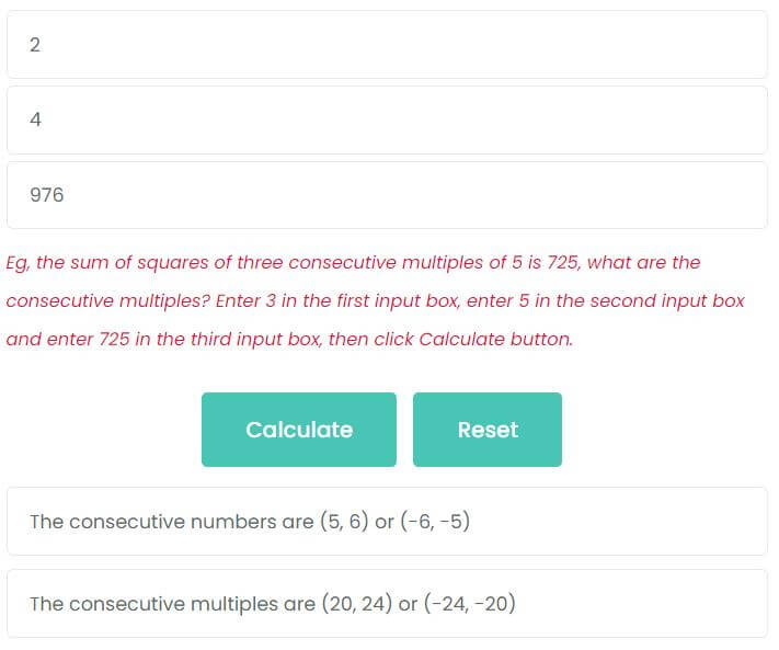 The sum of squares of two consecutive multiples of 4 is 976, what are the consecutive multiples?