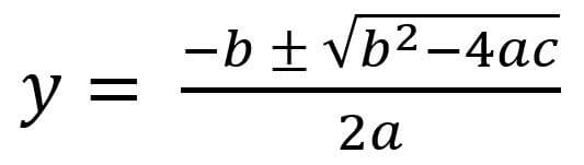 quadratic formula 