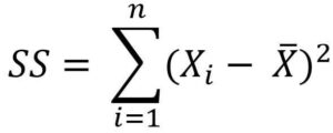 add all the squared differences together