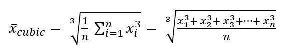 cubic mean formula