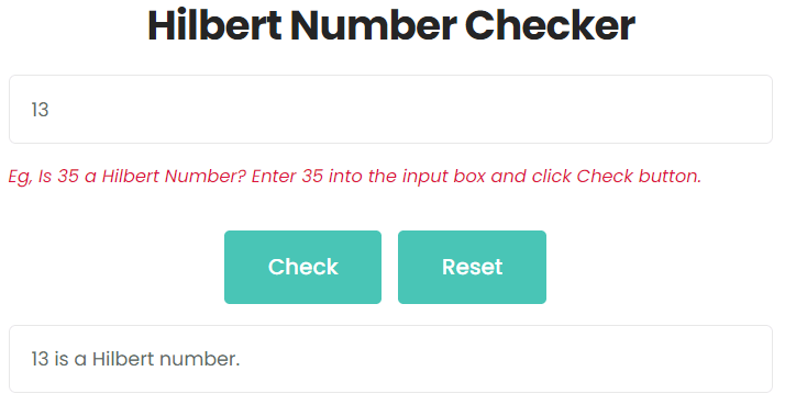 Is 13 a Hilbert Number