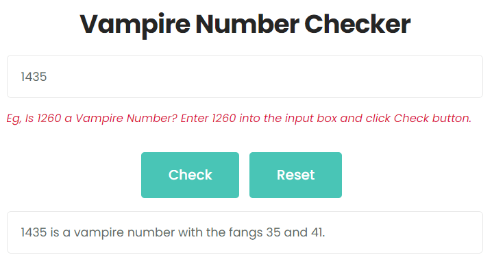 Is 1435 a Vampire Number