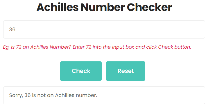 Is 36 an Achilles number