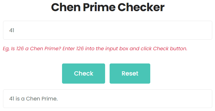 Is 41 a Chen Prime